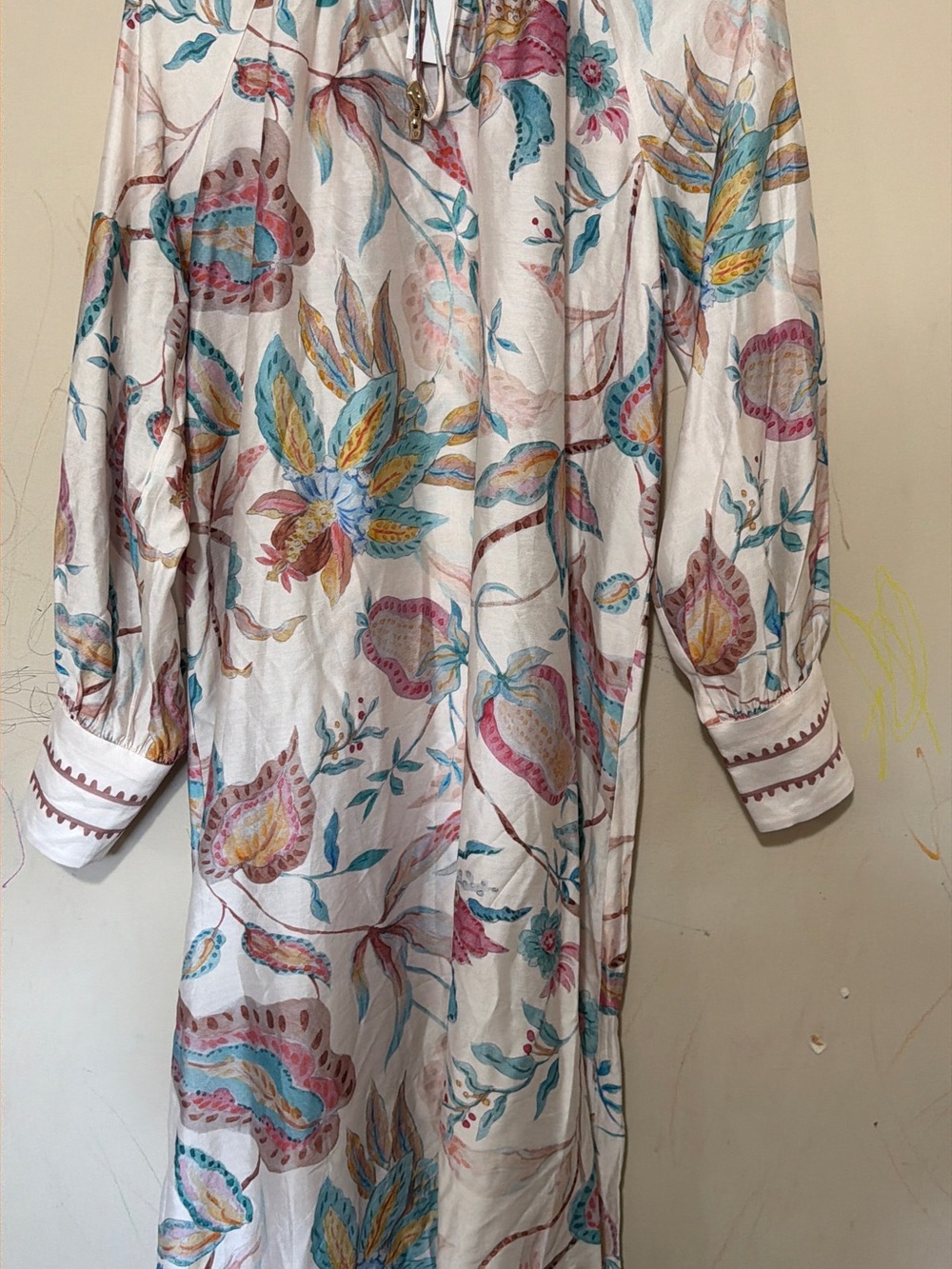 Loose fit ankle length floral dress